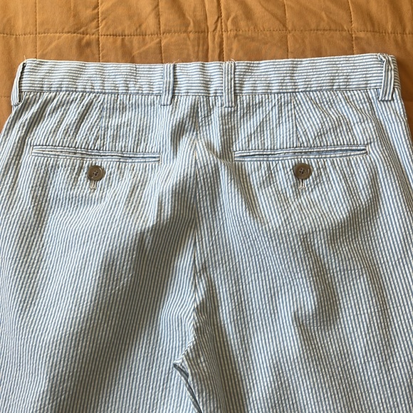 J. Crew boys Ludlow light blue and white seersucker suit - Picture 12 of 14